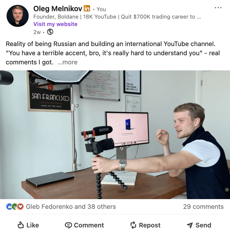 LinkedIn post by Oleg Melnikov